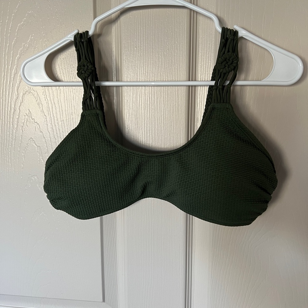 Green bikini top